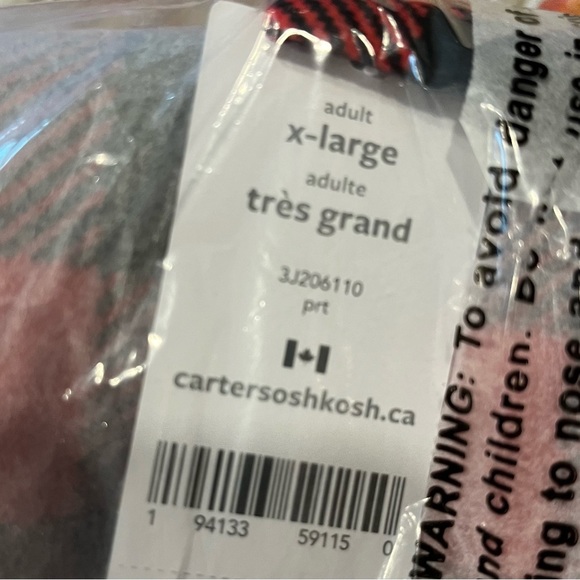 Nwt Carter’s Adult Buffalo Check Pajamas XL - Picture 8 of 11